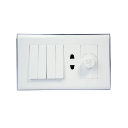 4 GANG + 1 SOCKET + 1 DIMMER - POPULAR - Image 2